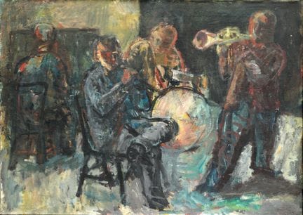 Georg Eisler* (Vienna 1928 - 1998 Vienna)
Jazz ban