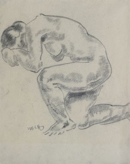 Aloys Wach (Lambach 1892 - 1940 Braunau)
Kniender 