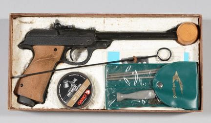 WALTHER LP 53 pellet gun, 4.5 mm caliber, in its o