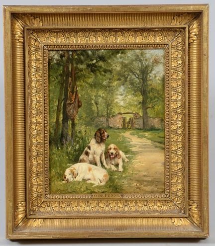 Olivier Charles de PENNE (1831-1897)
Les chiens de