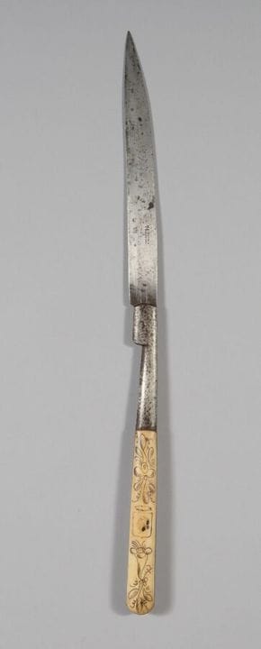 Large Corsican Vendetta folding knife with a bone 