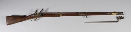 Model 1777 flintlock rifle, modified in Year IX of