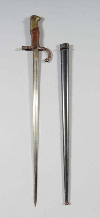 Gras bayonet, Model 1874, T-shaped blade marked: "
