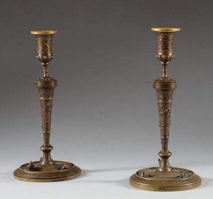 Auguste Nicolas CAIN (1821-1894)
Par de candelabro