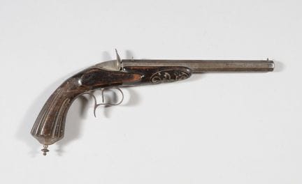 Single-shot FLOBERT-system parlor pistol, rimfire,