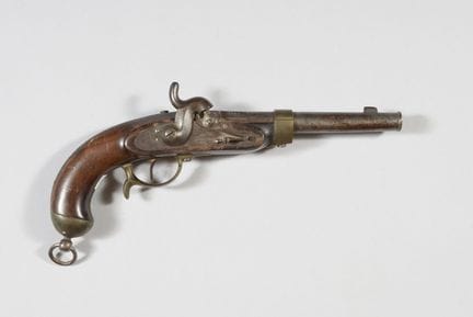 Prussian cavalry pistol, Model 1850, with walnut s