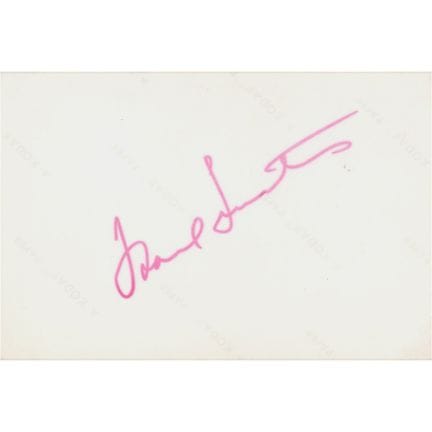 Photographie spontanée signée par Frank Sinatra
Ph