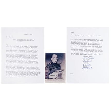 Assassinio di Kennedy: dattiloscritto commemorativ