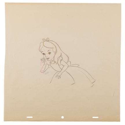 Disegno di produzione di Alice tratto da “Alice ne