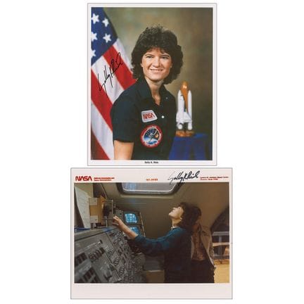 Sally Ride (2) Fotografie autografate
Due foto a c