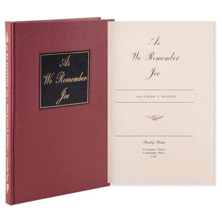 John F. Kennedy : « As We Remember Joe » – Édition