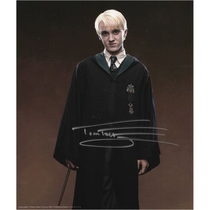 Harry Potter : photo dédicacée de Tom Felton
Photo