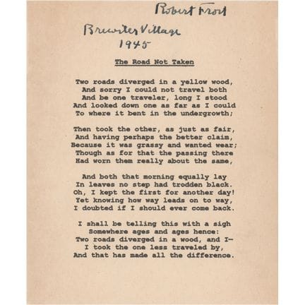 Firma di Robert Frost
Firma in stile vintage a pen