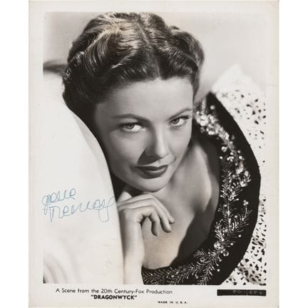 Photographie dédicacée de Gene Tierney
Photo promo