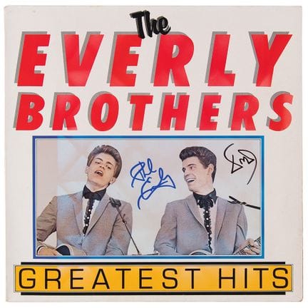 Album autografato degli Everly Brothers - Greatest