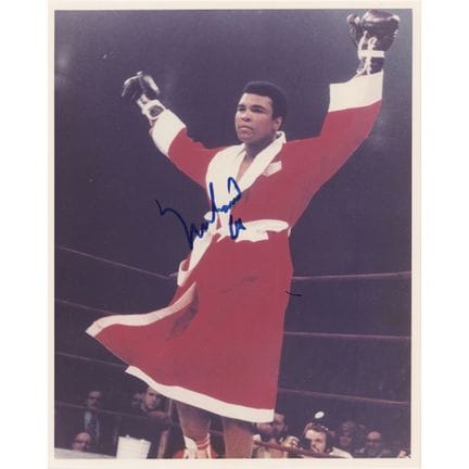 Photographie dédicacée de Muhammad Ali
Photographi