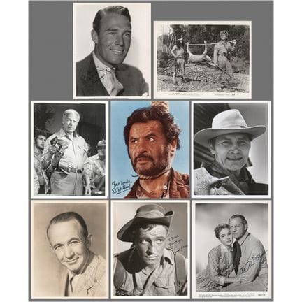 Acteurs de western (8) : photographies dédicacées 