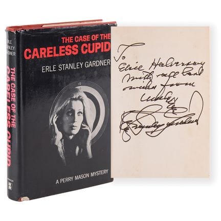 Libro autografato da Erle Stanley Gardner - Il cas