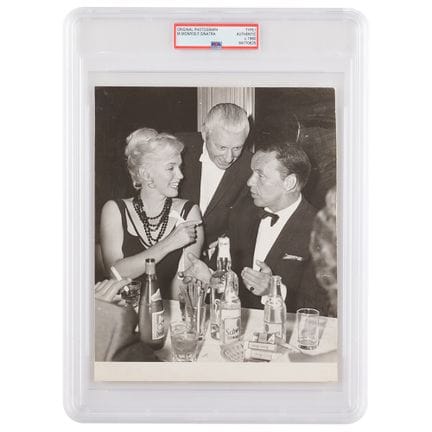 Photographie originale de Marilyn Monroe et Frank 