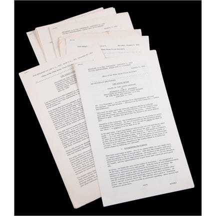 John F. Kennedy (9) Communiqués de presse officiel