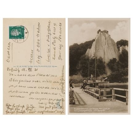 Lise Meitner Nota autografa firmata a Otto Hahn
Fi
