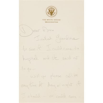 Lettre autographe signée de Jacqueline Kennedy, al