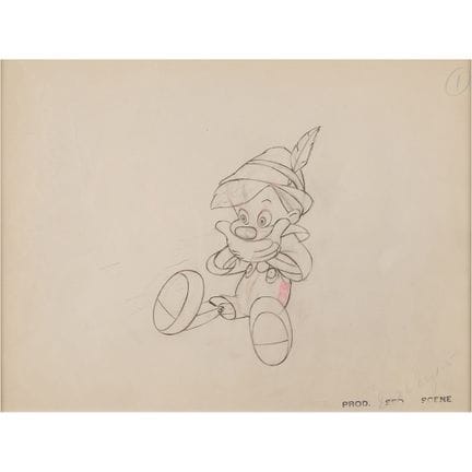 Disegno di produzione tratto da “Pinocchio”
(Walt 