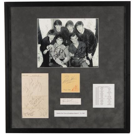 Firme dei Beatles con Tommy Roe e Chris Montez - C