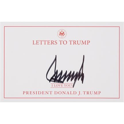 Donald Trump Signed 'Letters to Trump' Bookplate
L