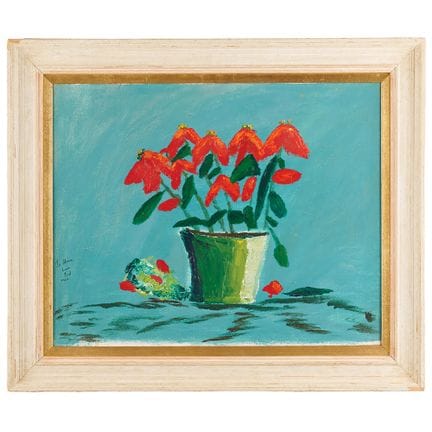Original-Ölgemälde von Ted Kennedy und (7) signier