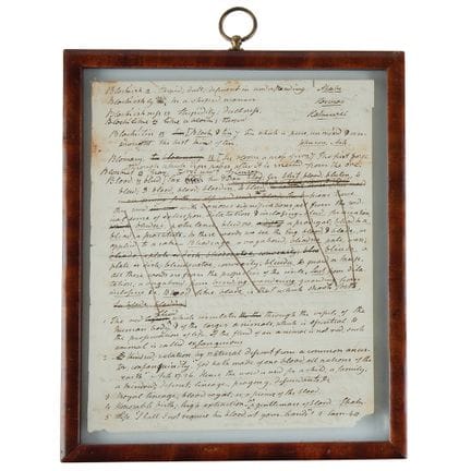 Page de brouillon manuscrite du dictionnaire de No