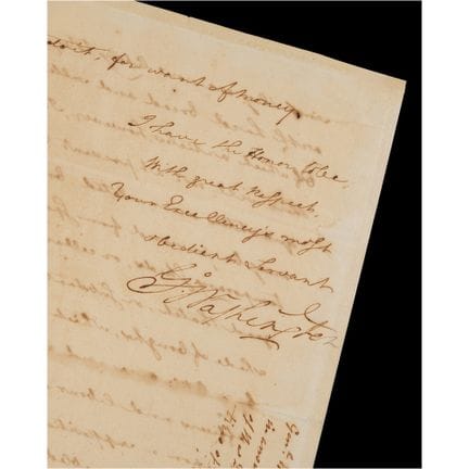 George Washington War-Dated Letter Signed to Gover