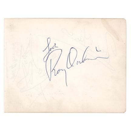 Signature de Roy Orbison
Signature vintage au styl