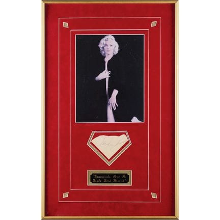 Signature de Marilyn Monroe
Signature vintage à st