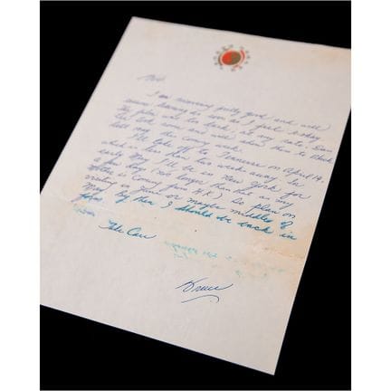 Bruce Lee Autograph Letter Signed to Robert Baker 