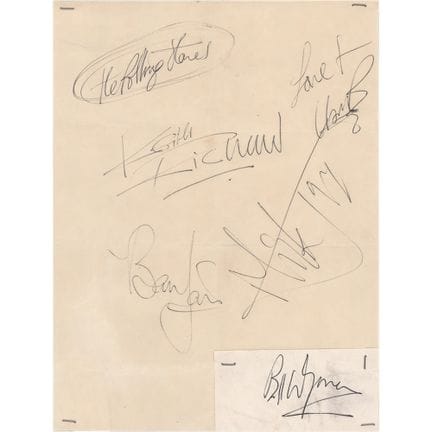 Signatures des Rolling Stones
Signatures vintage d