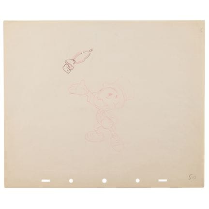 Disegno di produzione di Grillo Parlante tratto da