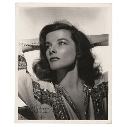Photographie signée de Katharine Hepburn par Clare
