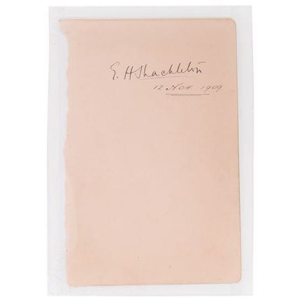 Firma di Ernest Shackleton
Firma autografa realizz