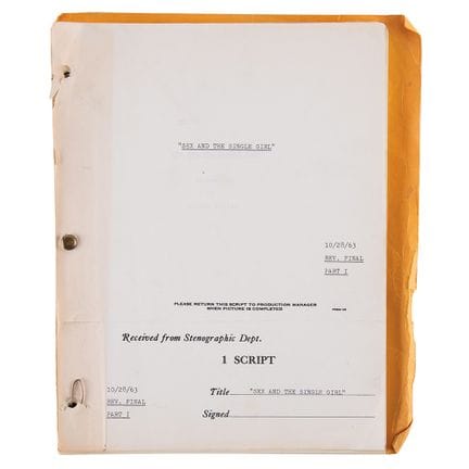 Sex and the Single Girl Original Script by Joseph 