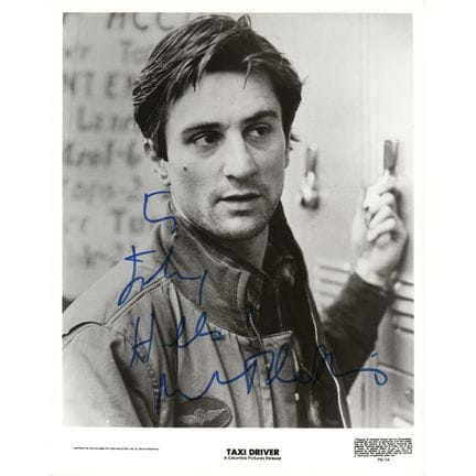 Photographie dédicacée par Robert De Niro pour « T