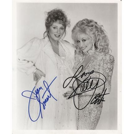 Fotografia autografata da Dolly Parton e Jean Smar
