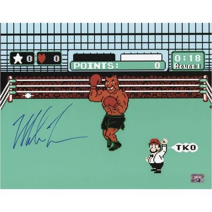 Photographie grand format dédicacée par Mike Tyson