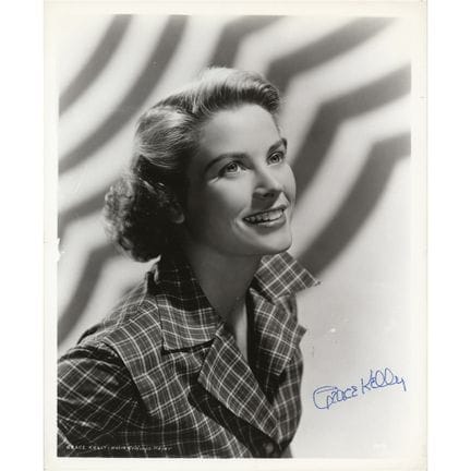 Photographie dédicacée de Grace Kelly
Portrait sur