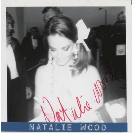 Photographie spontanée signée de Natalie Wood
Phot