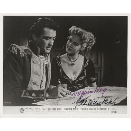 Photographie dédicacée de Gregory Peck et Virginia