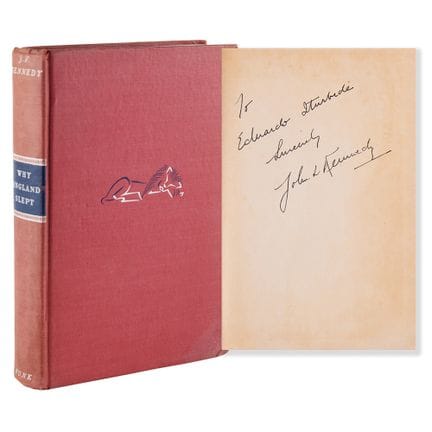 Livre dédicacé par John F. Kennedy - *Why England 