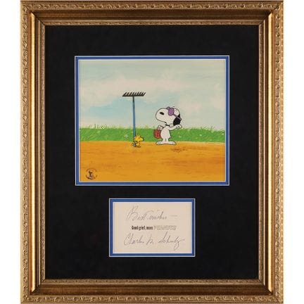Firma di Charles Schulz e cel di produzione dei Pe