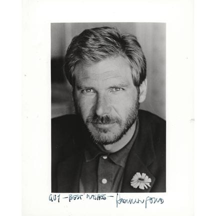 Photographie dédicacée par Harrison Ford
Photo gra
