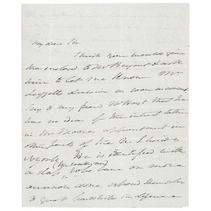 Martin Van Buren Autograph Letter Signed as Presid